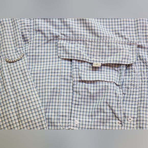 Columbia PFG Men's Super Bahama Blue Plaid Long Sleeve Plaid Mens Size 2XL / XXL - Picture 4 of 9